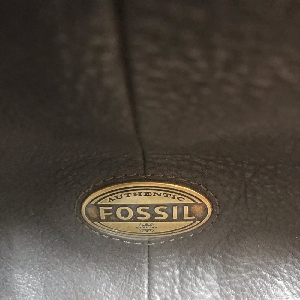 Fossil NWT Black Leather Tote Large